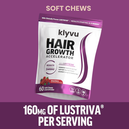 Klyvu Hair Growth Accelerator Gummies